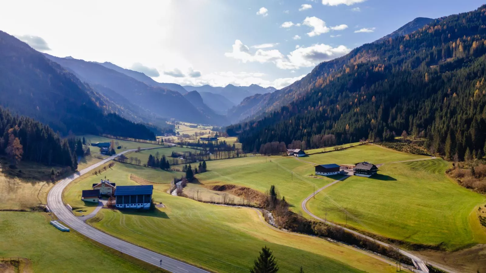 Tauern-Blick-Gebieden zomer 1km