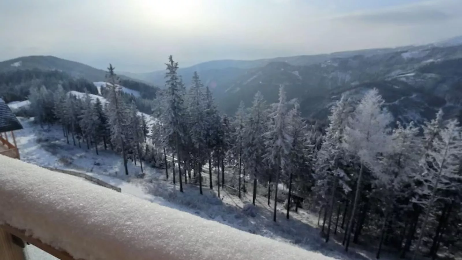 Alpina Lodge-Uitzicht winter