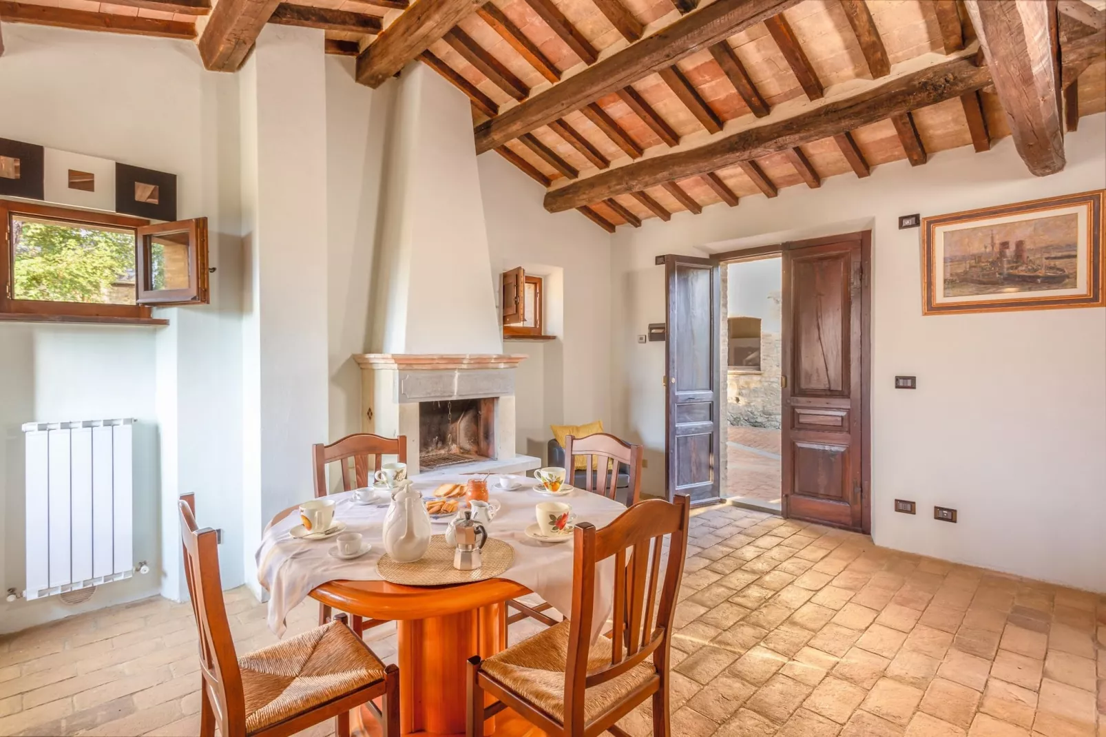 GH Borgo Pulciano in Montone - BEV2B / A2 / 2 Raum App Classic - 2 pax-Woonkamer