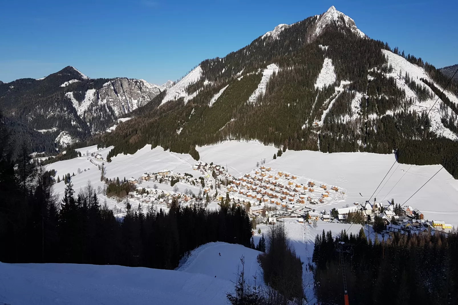 Chalet Bärenschanze-Gebied winter 1km