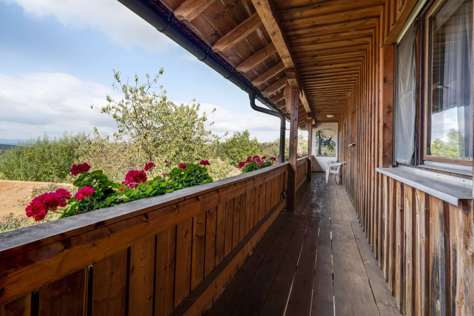 Urlaub auf dem Bauernhof-Terrasbalkon