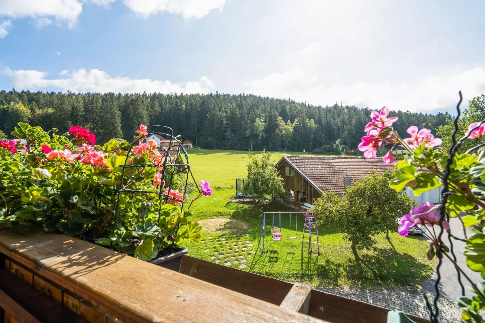 Urlaub auf dem Bauernhof-Uitzicht zomer