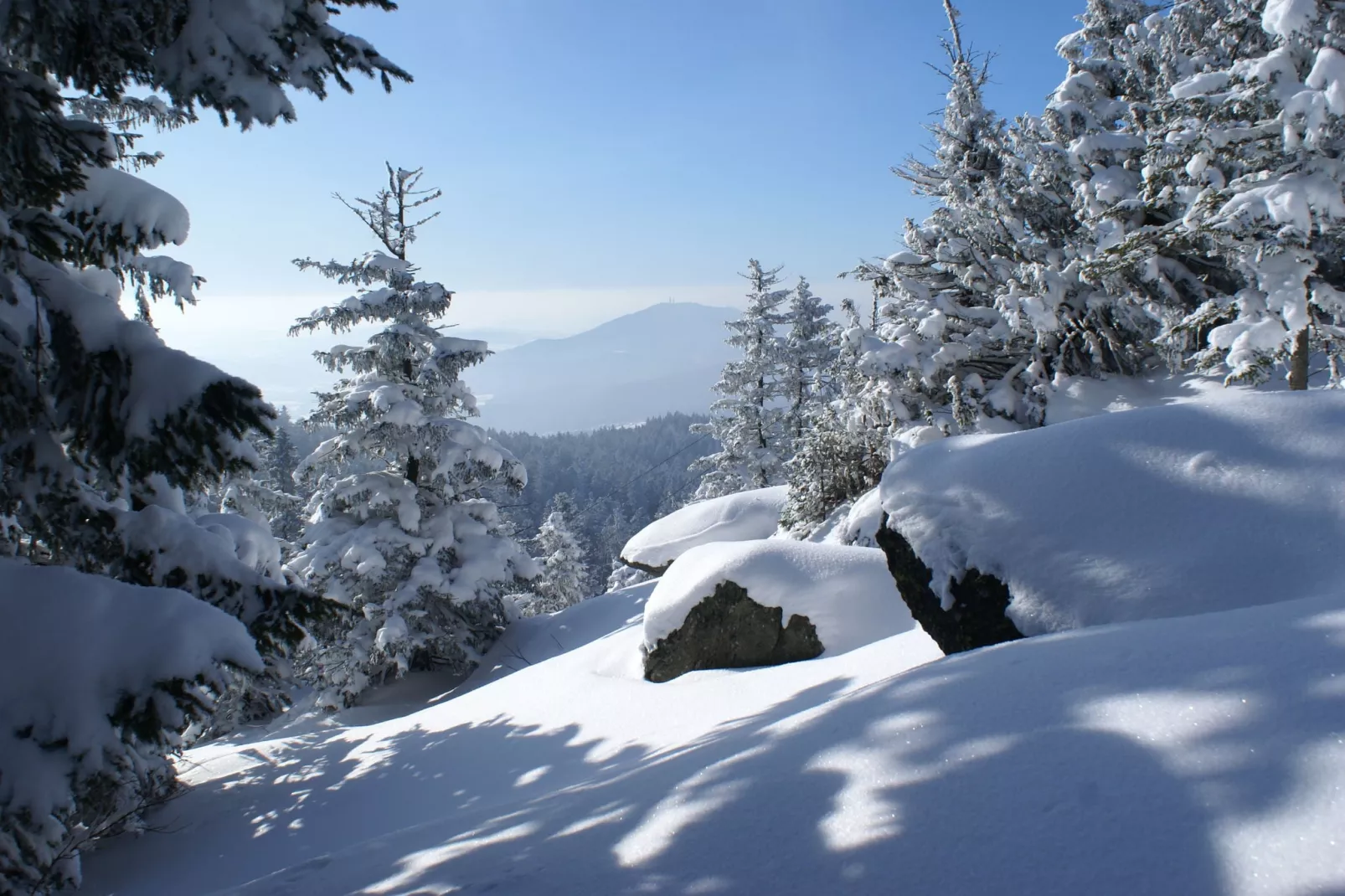 Ferienhaus Wiesing-Gebied winter 5km