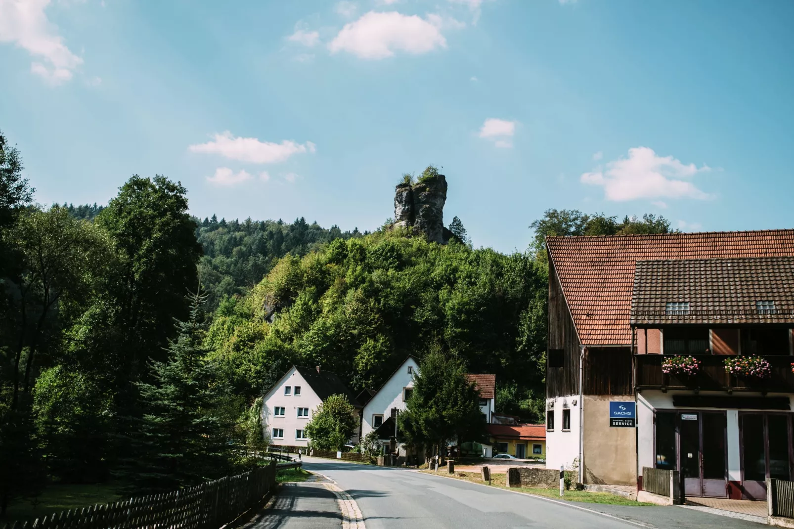 Fränkische Schweiz-Gebieden zomer 1km