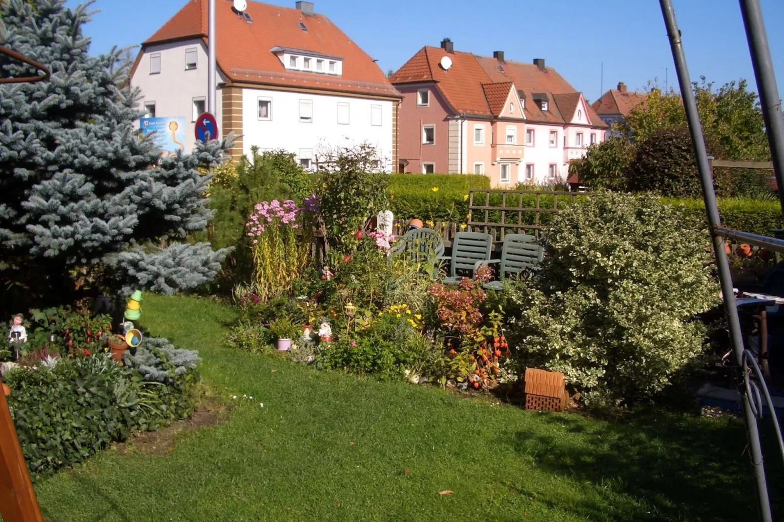 Ferienwohnung in Arzberg 1OG-Uitzicht zomer