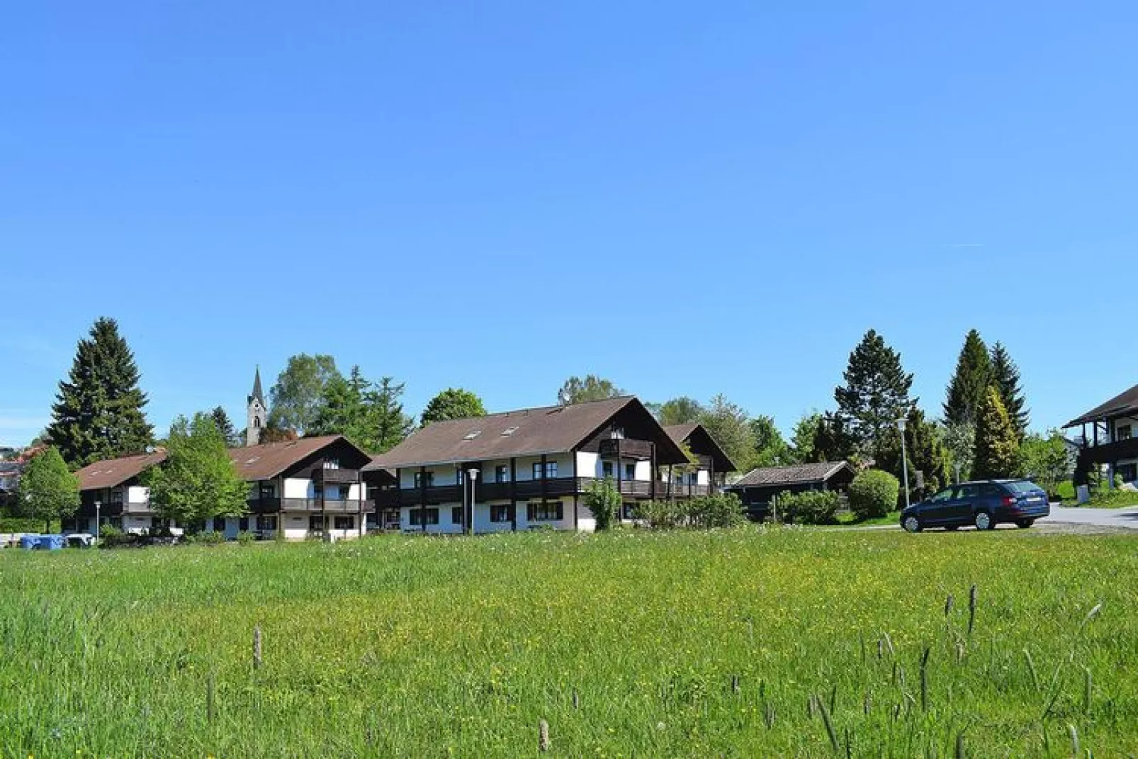 Holiday resort Bäckerwiese Neuschönau-Wohnung OG mit Balkon-Buitenkant zomer