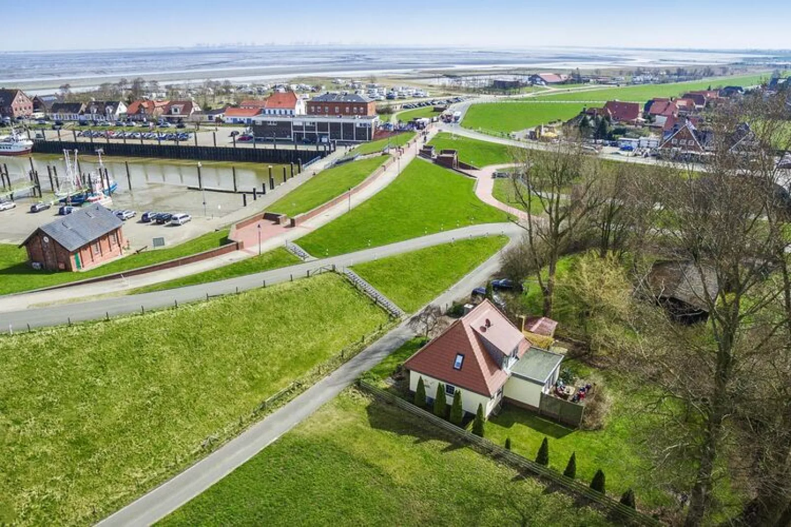 Krabbenfischerhaus Fedderwardersiel-Tuinen zomer