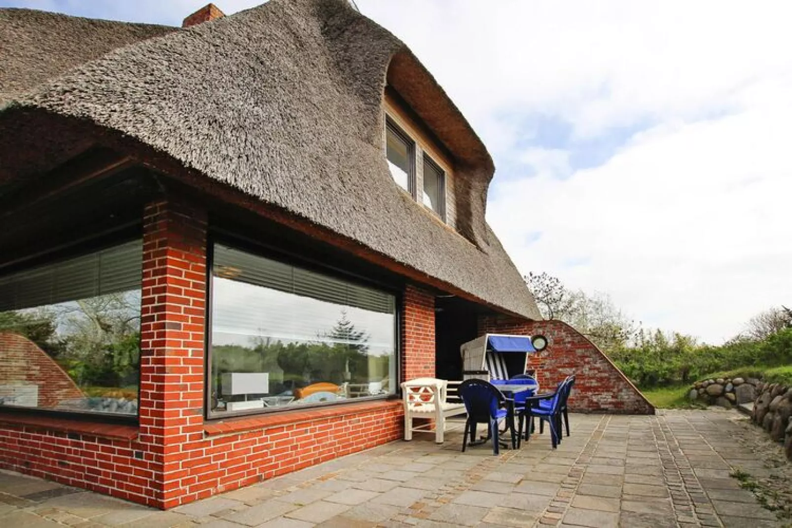 Ferienhaus am WATT List auf Sylt-Terrasbalkon