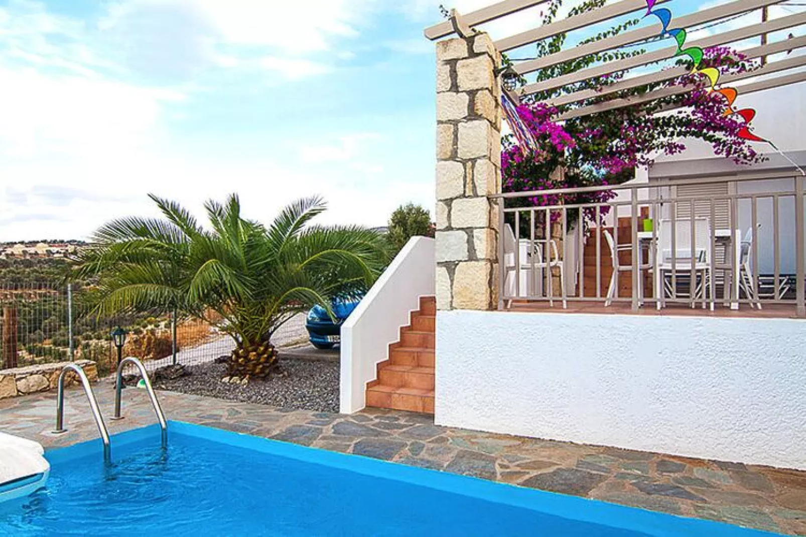 Holiday home, Agia Triada-Villa Afroditi-Villa Afroditi-Buitenkant zomer