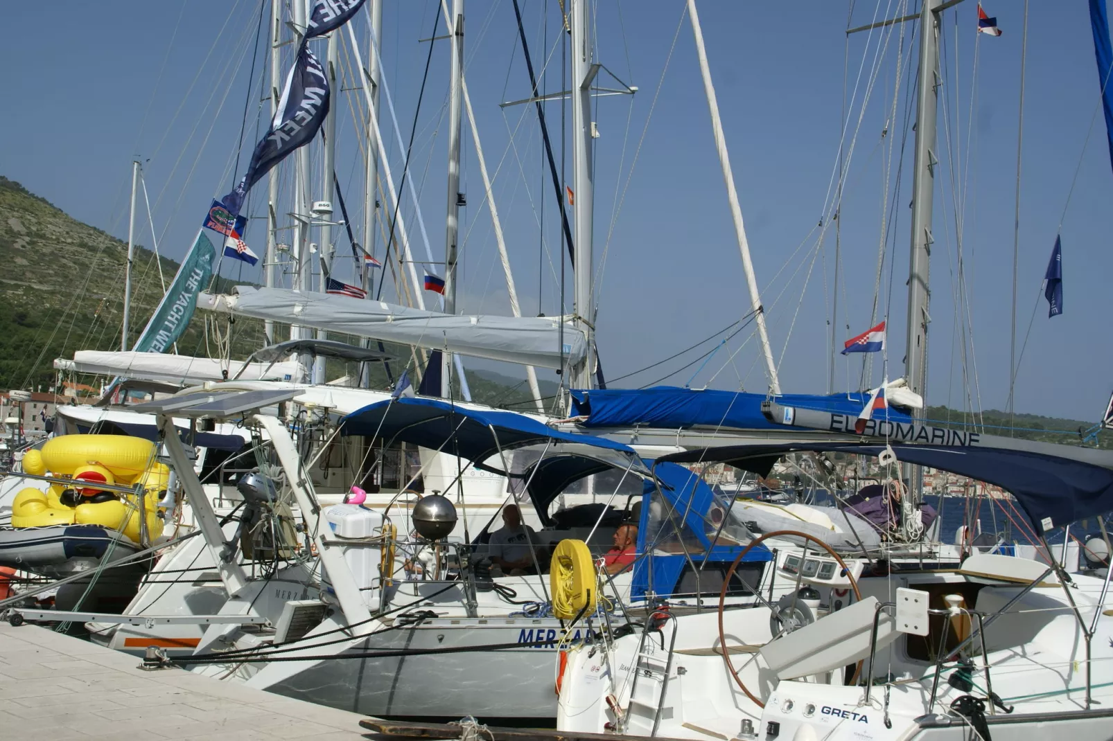 Marina II-Gebieden zomer 1km