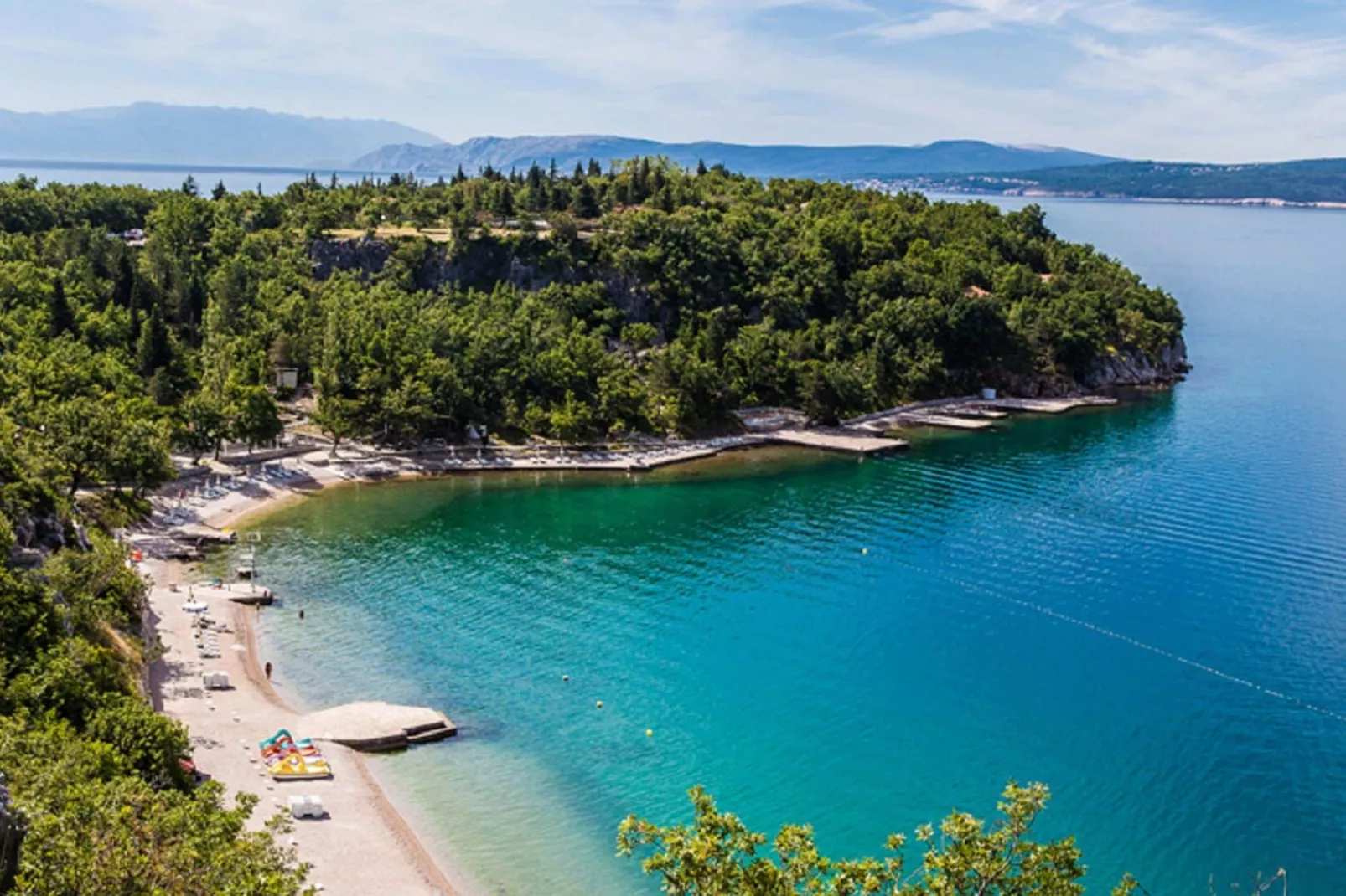 Villa Chiara-Gebieden zomer 1km