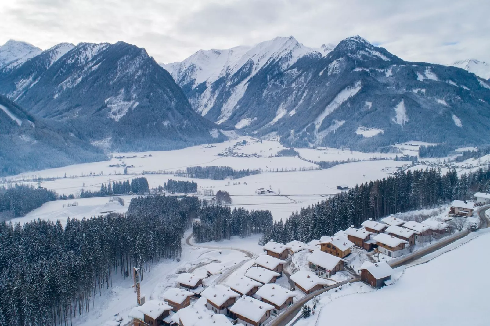 Rossberg Hohe Tauern Chalets -8-Uitzicht winter