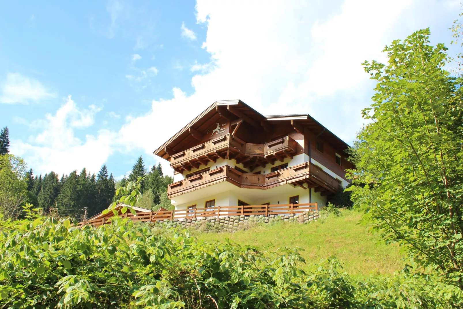 Luxe appartement in Saalbach-Hinterglemm nabij het skigebied-Buitenkant zomer