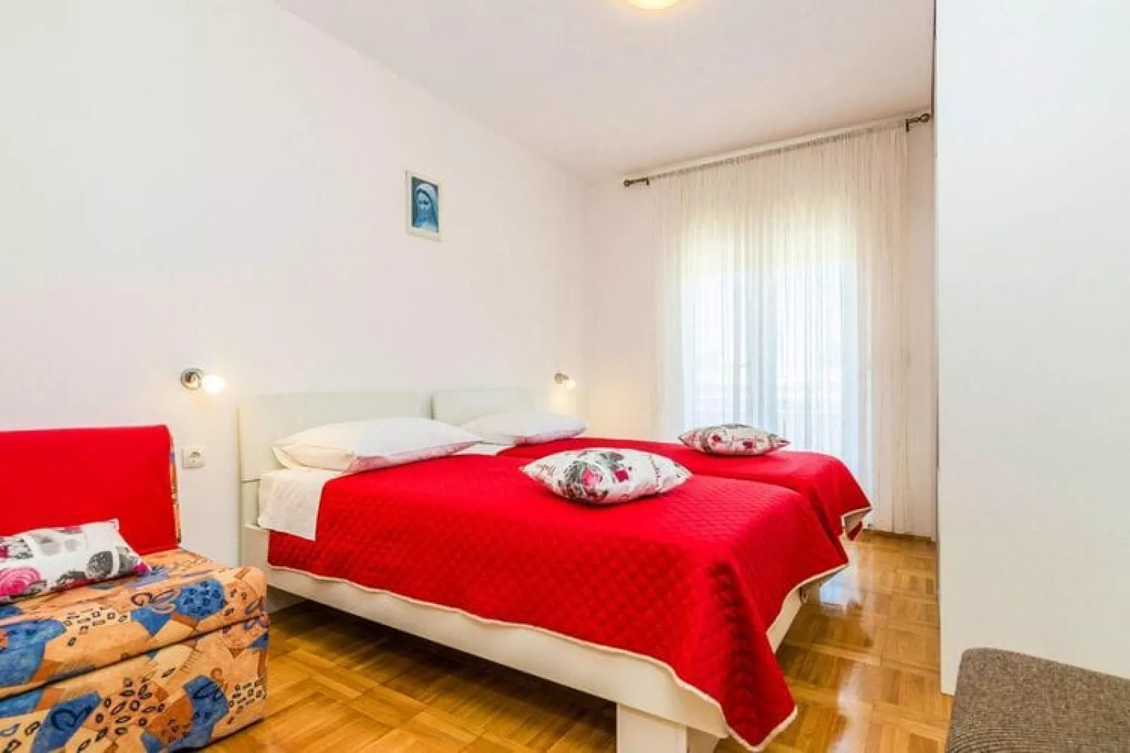 Apartments Blanka, Privlaka-2-Raum-App., A5B, ca. 40 qm, für 5 Pers.-Slaapkamer