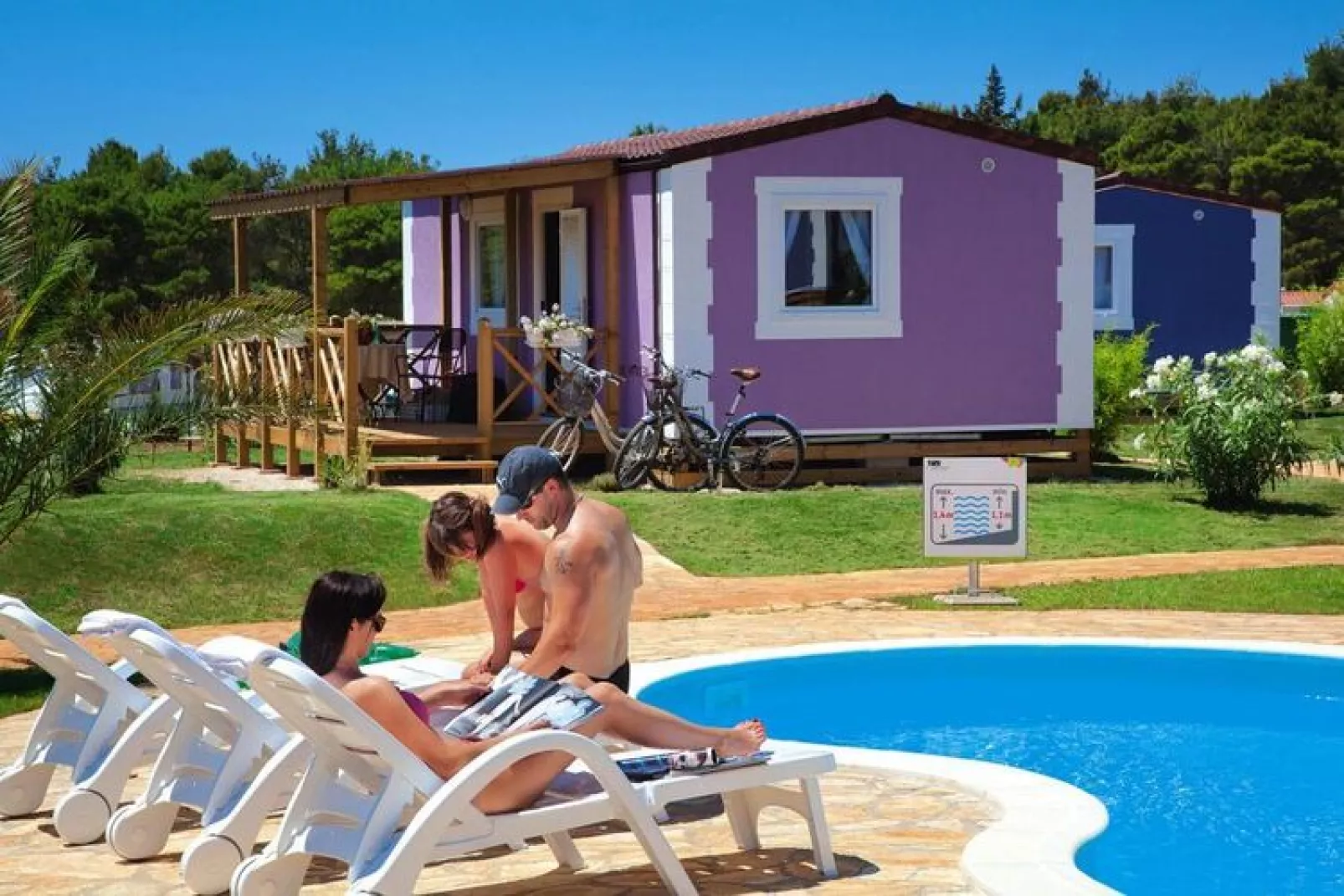 Caravan park Aminess Sirena, Novigrad-HH Classic, ca. 24 qm, für 5 Pers.