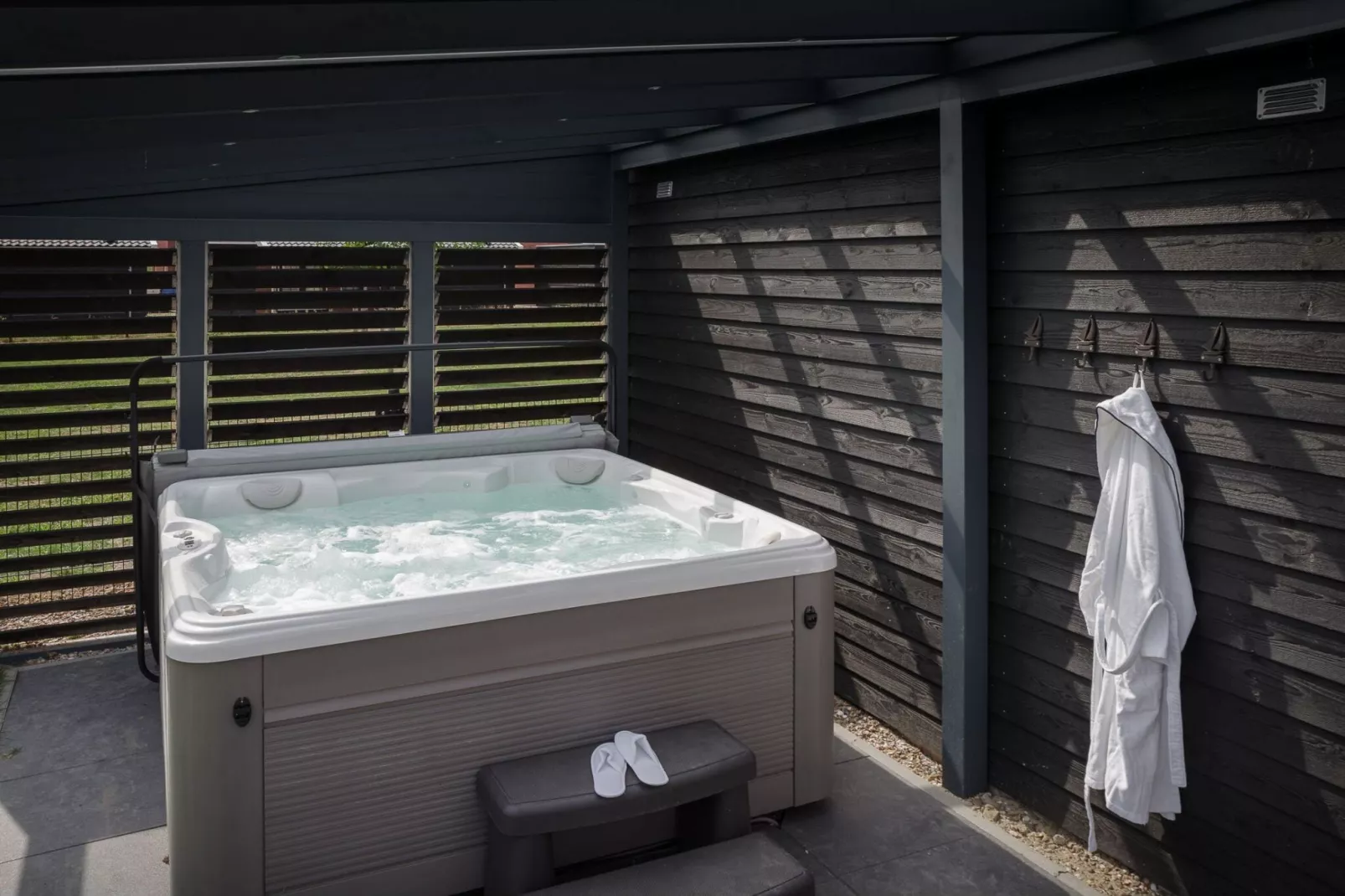 8 persoons vrijstaand met jacuzzi-Wellness