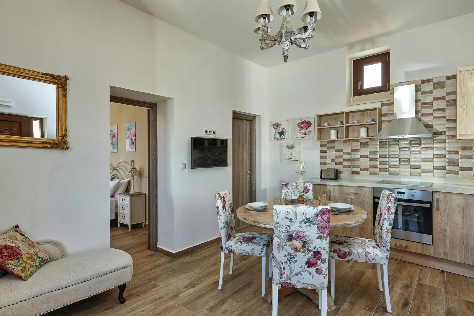 Orelia Cretan Villa 2 persons-Woonkamer