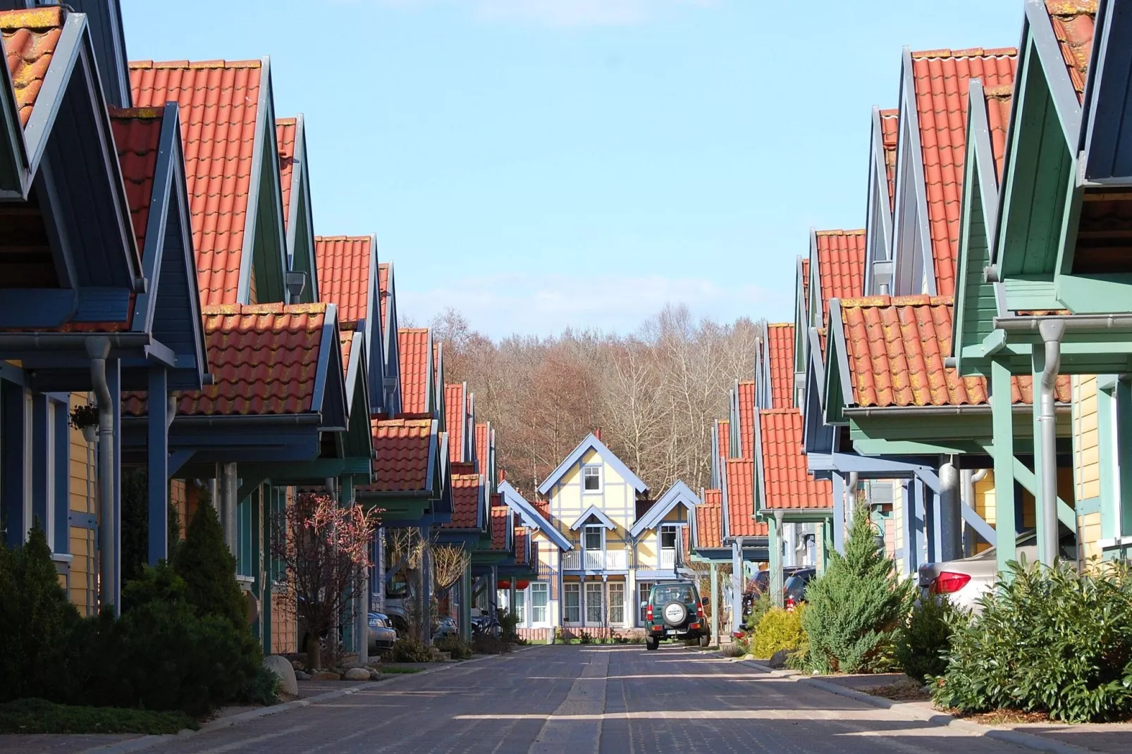 Hafendorf Rheinsberg 1-Gebieden zomer 1km