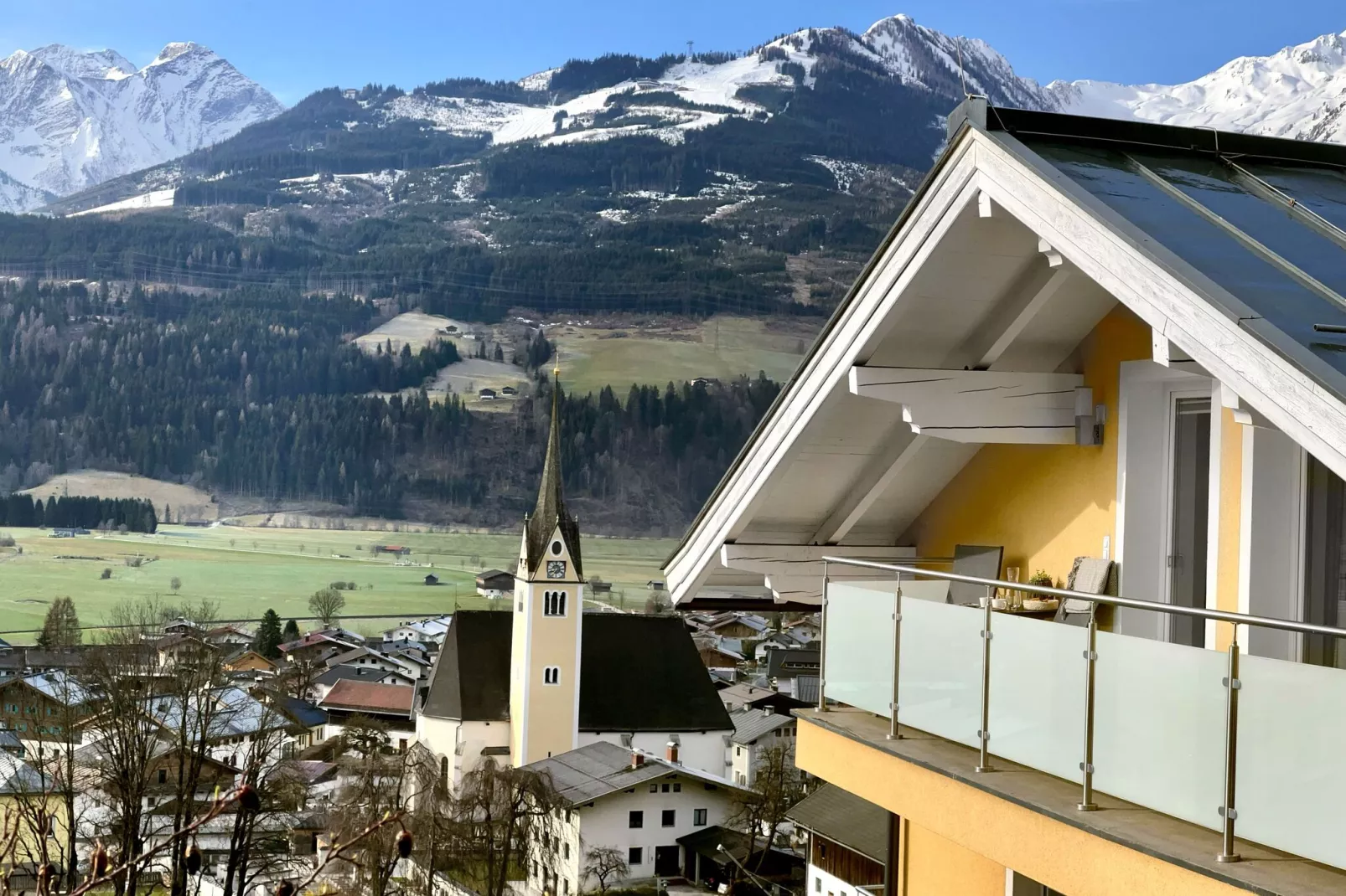 Penthouse Maiskogel Panorama-Slaapkamer