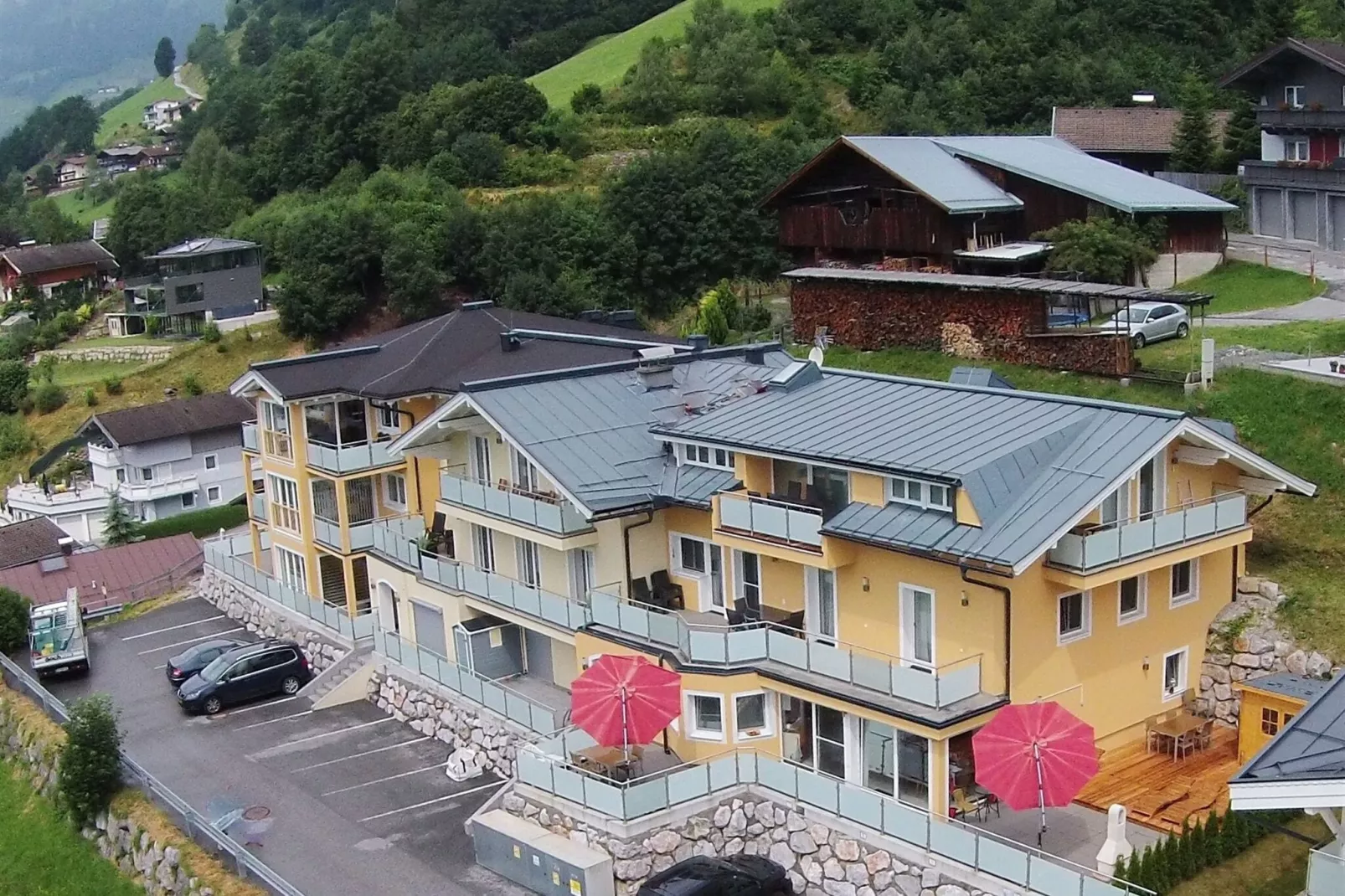 Penthouse Maiskogel Panorama-Buitenkant zomer