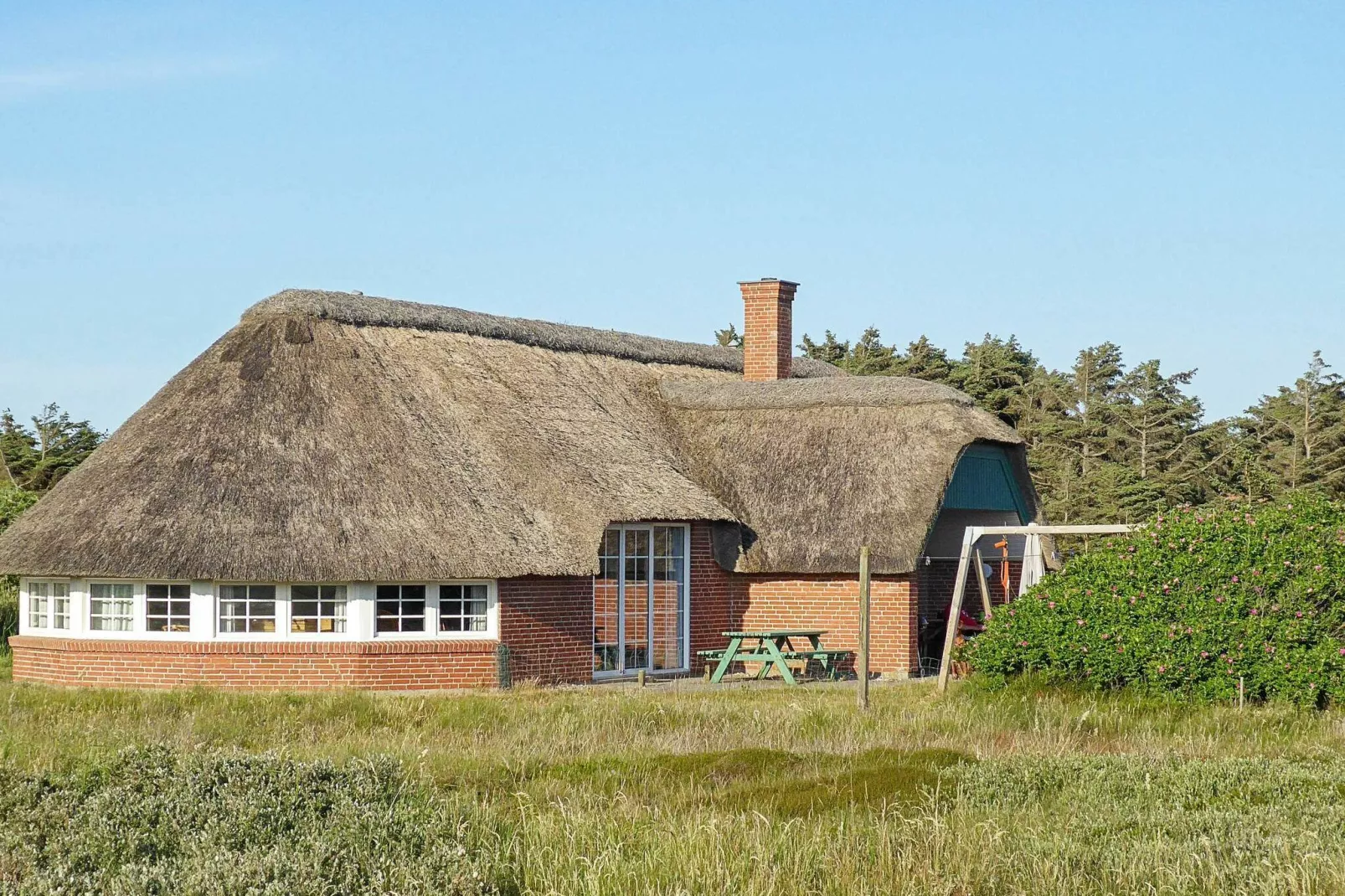 Ruime vakantieboerderij in Jutland met zwembad-Uitzicht