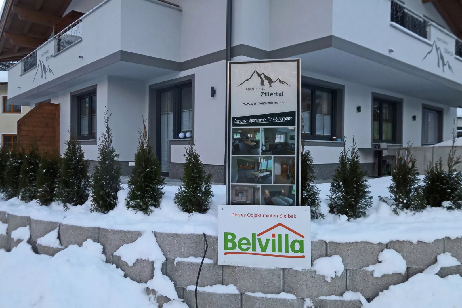 Apartments Zillertal 4P-Exterieur winter