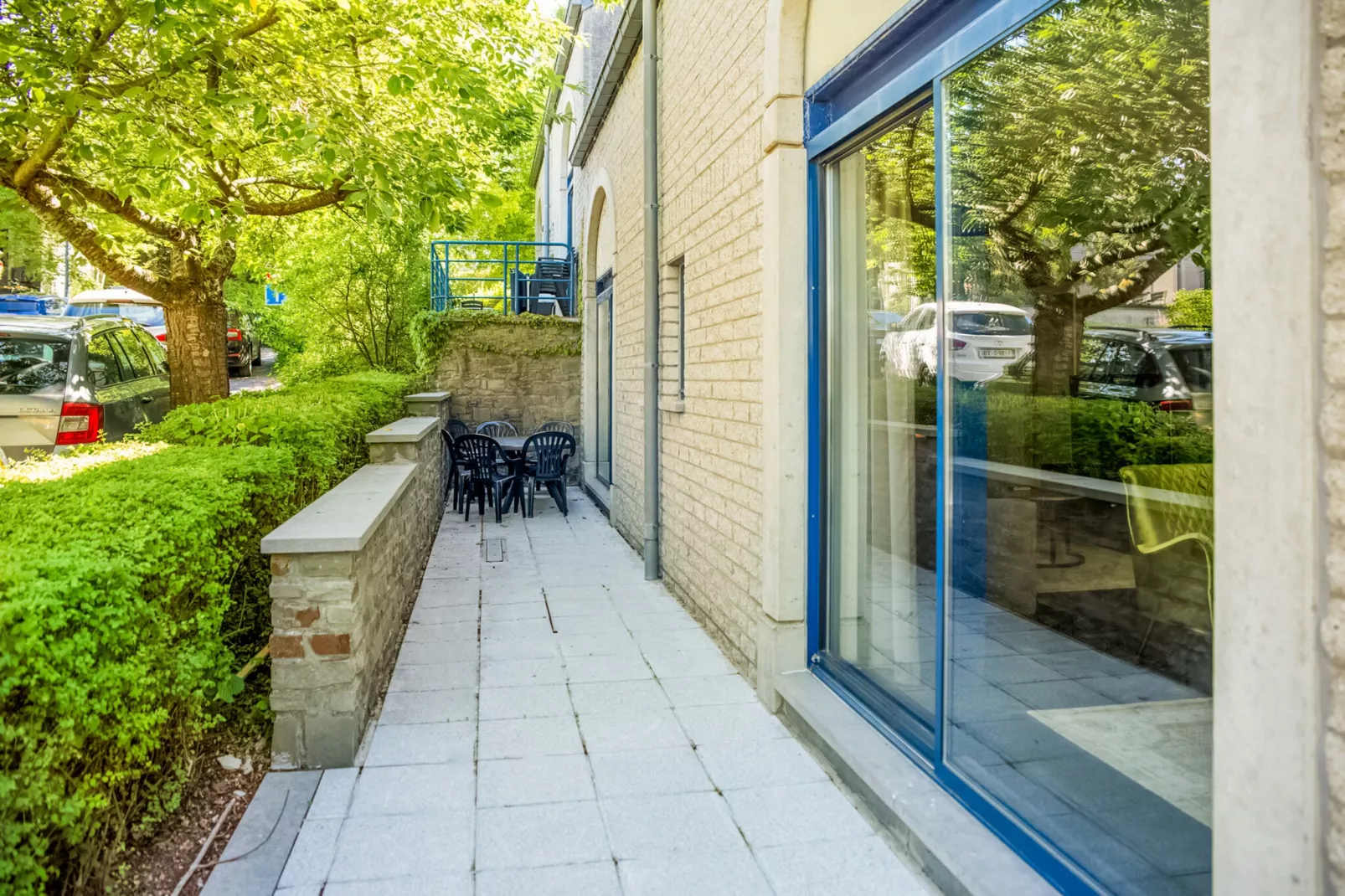 Mooi appartement in Durbuy met een zwembad-Terrasbalkon