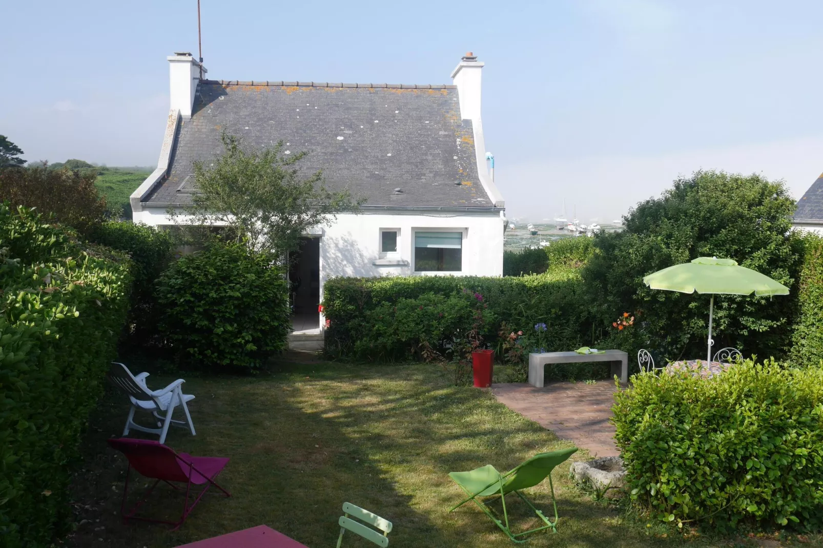 Meerblick Ferienhaus Portsall-Buitenkant zomer