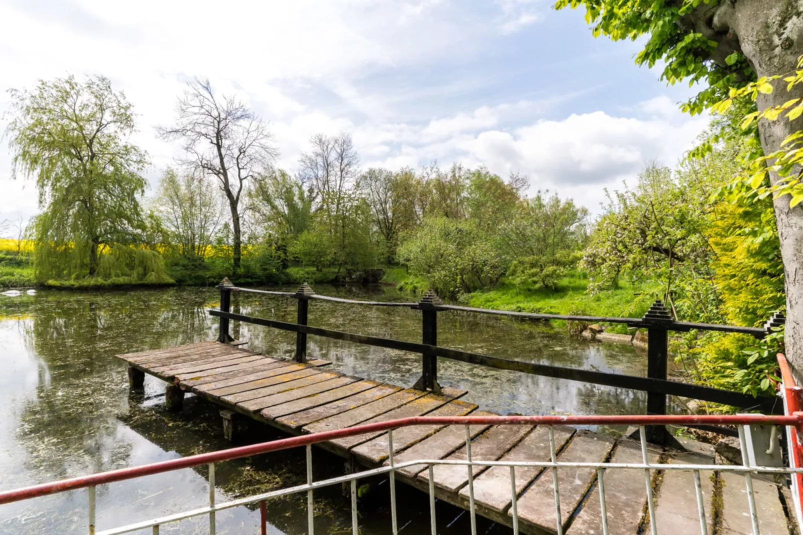 Gartenbungalow 2 rechte Seite-Uitzicht zomer