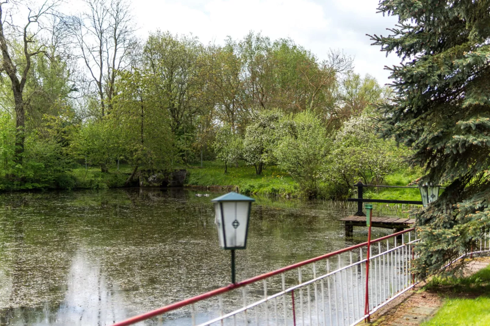 Gartenbungalow 2 rechte Seite-Uitzicht zomer