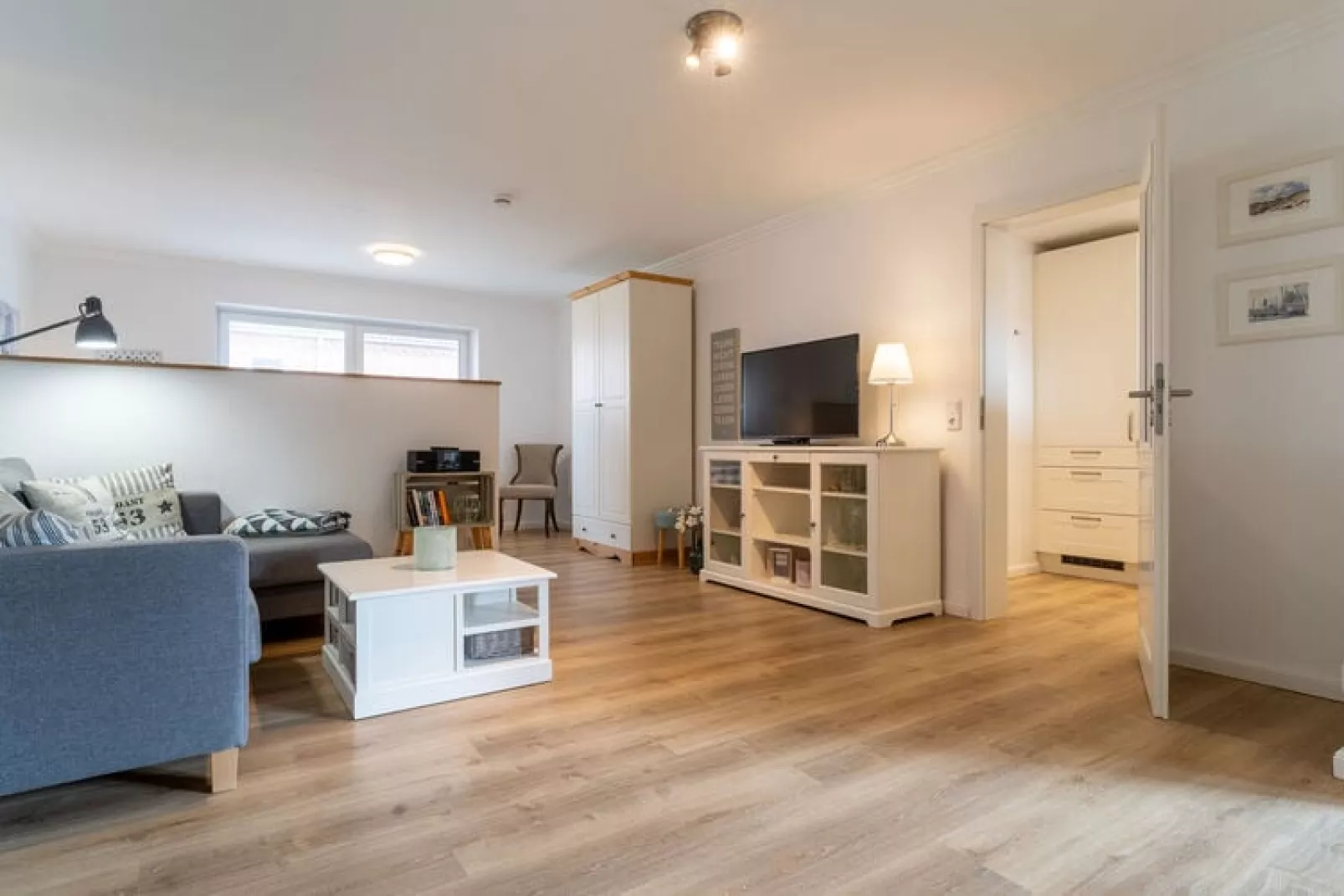 Ferienwohnung Deichlamm St Peter-Ording-Woonkamer