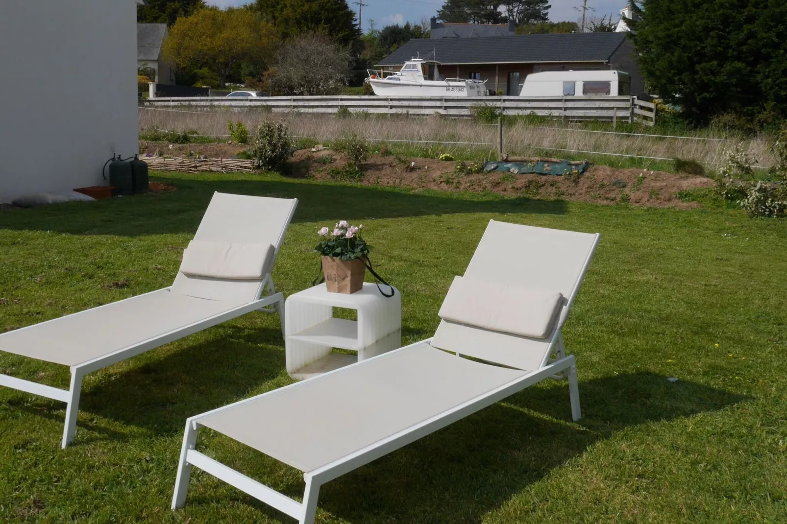 Ferienhaus mit Meerblick Roscanvel-Tuinen zomer