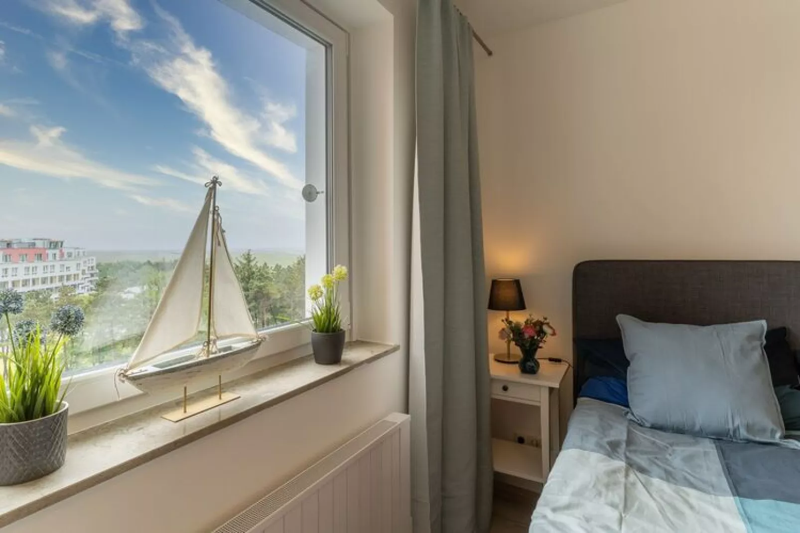 Ferienwohnung Feldlerche St Peter-Ording-Uitzicht zomer