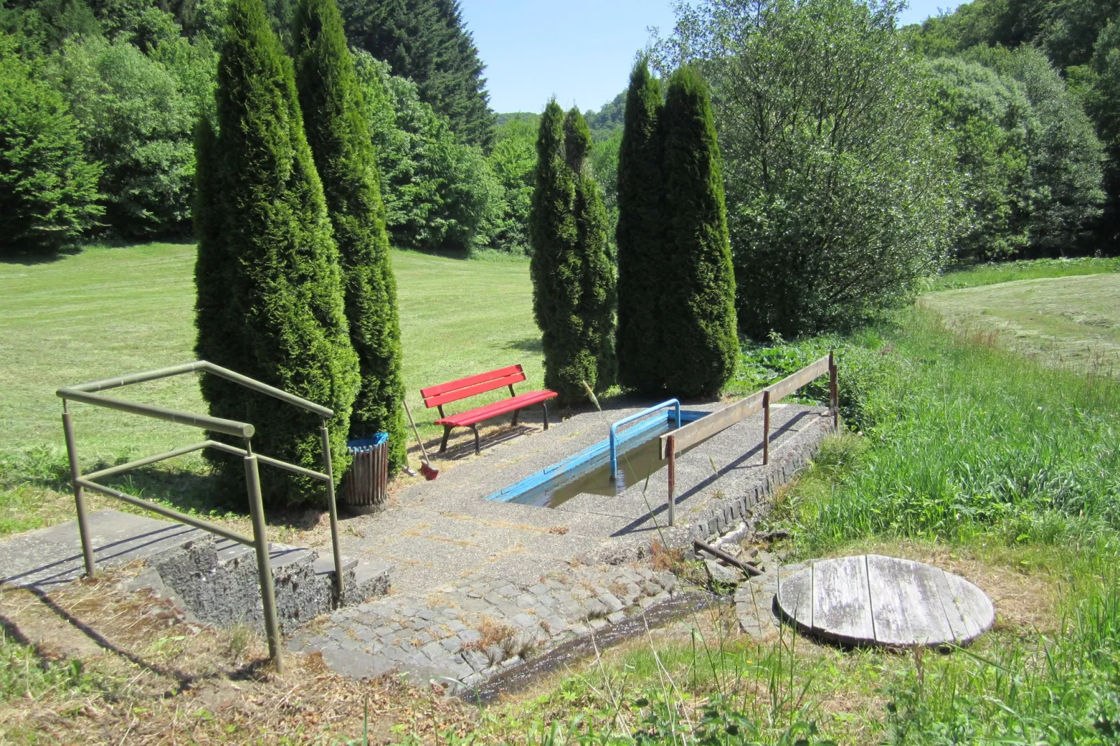 Kellerwald Hütte-Gebieden zomer 1km