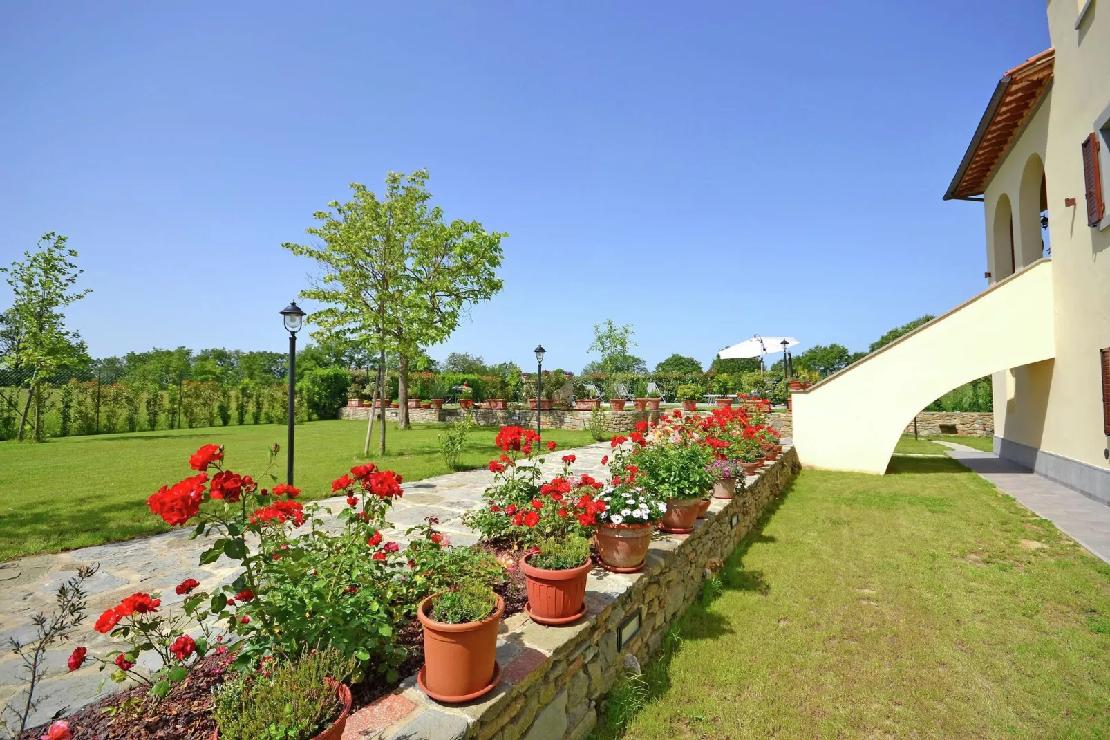 Villa Imola-Tuinen zomer