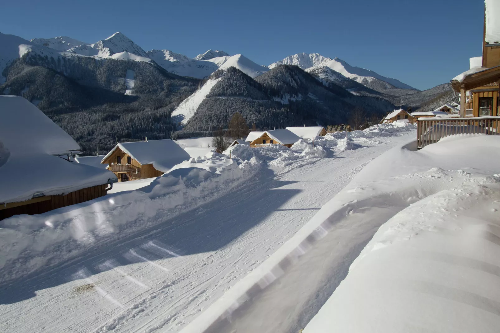 Chalet The LarchHouse-Uitzicht winter