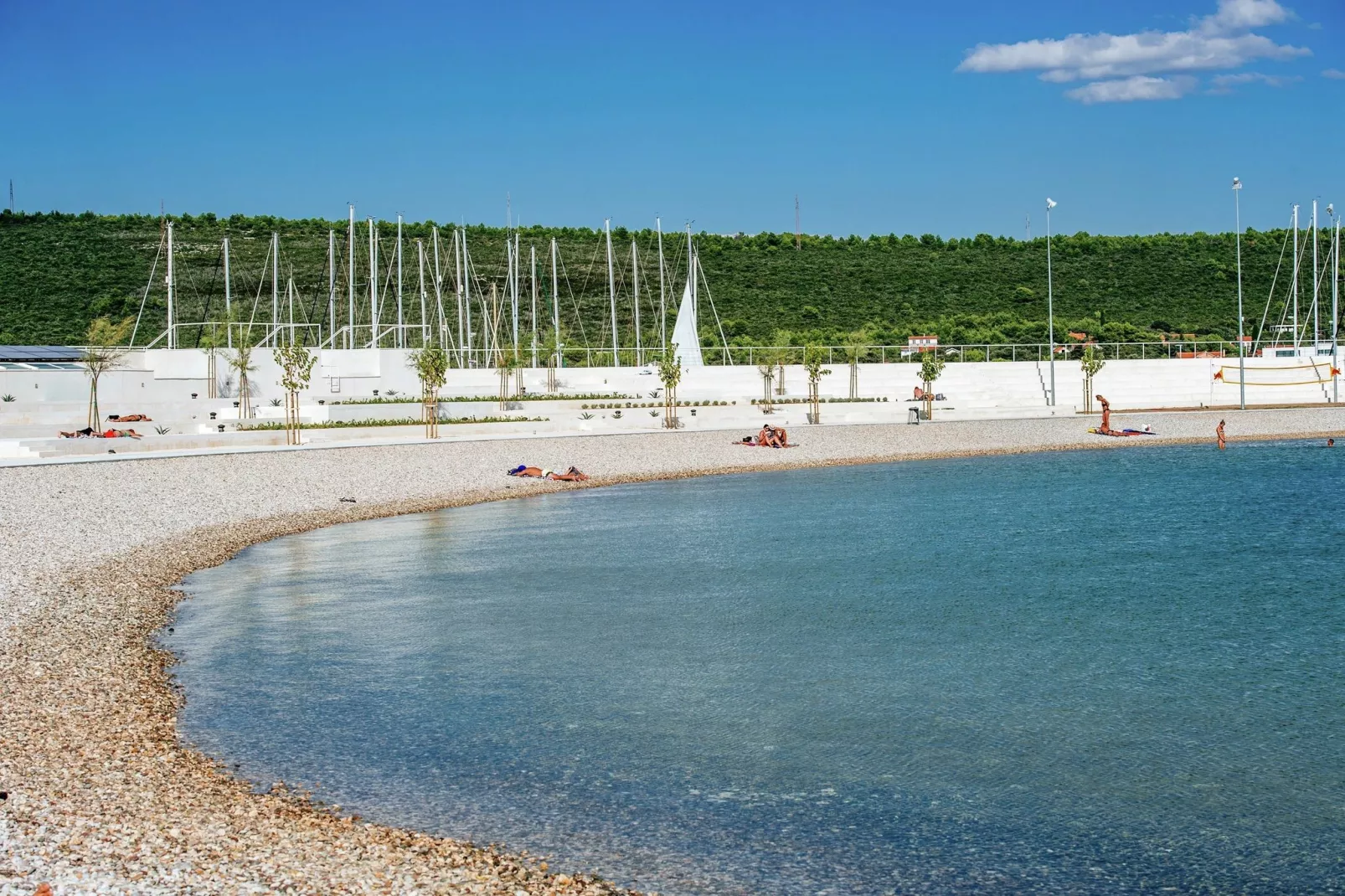 Villa Sukosan-Gebieden zomer 1km