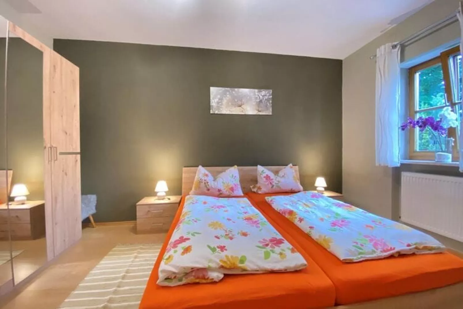 Holiday flats Haus am Wald, Zenting-Wohnung für 4 Personen, 56 qm-Slaapkamer
