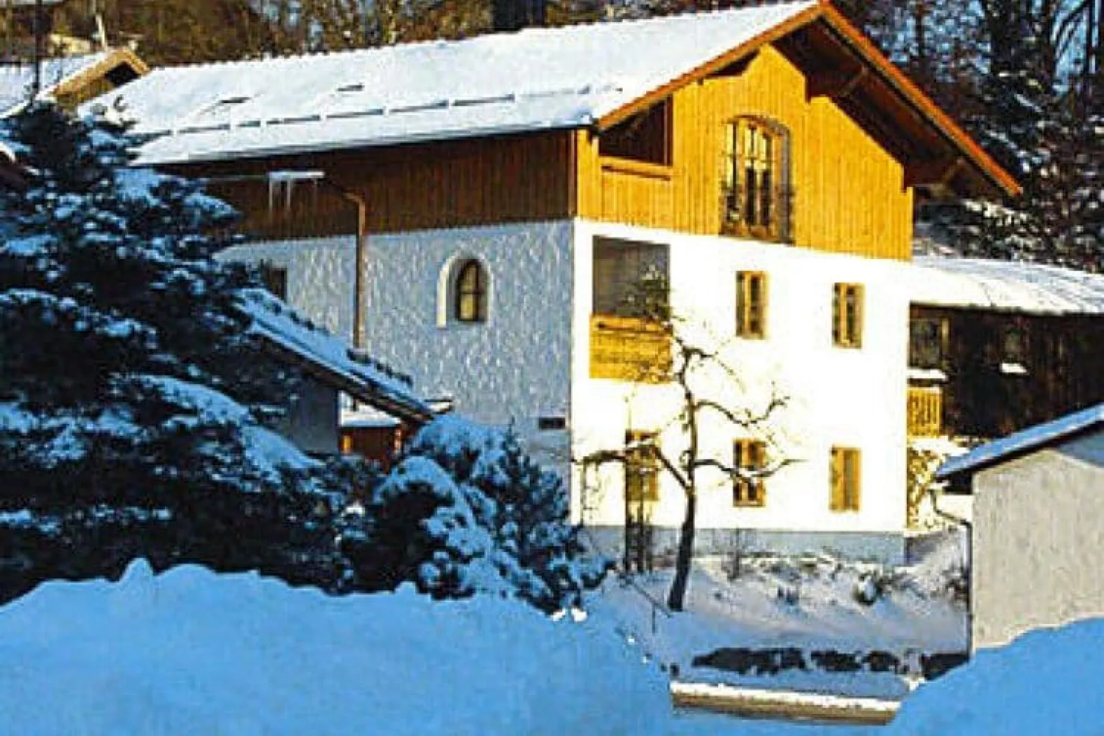 Holiday flats Haus am Wald, Zenting-Wohnung für 4 Personen, 56 qm-Exterieur winter