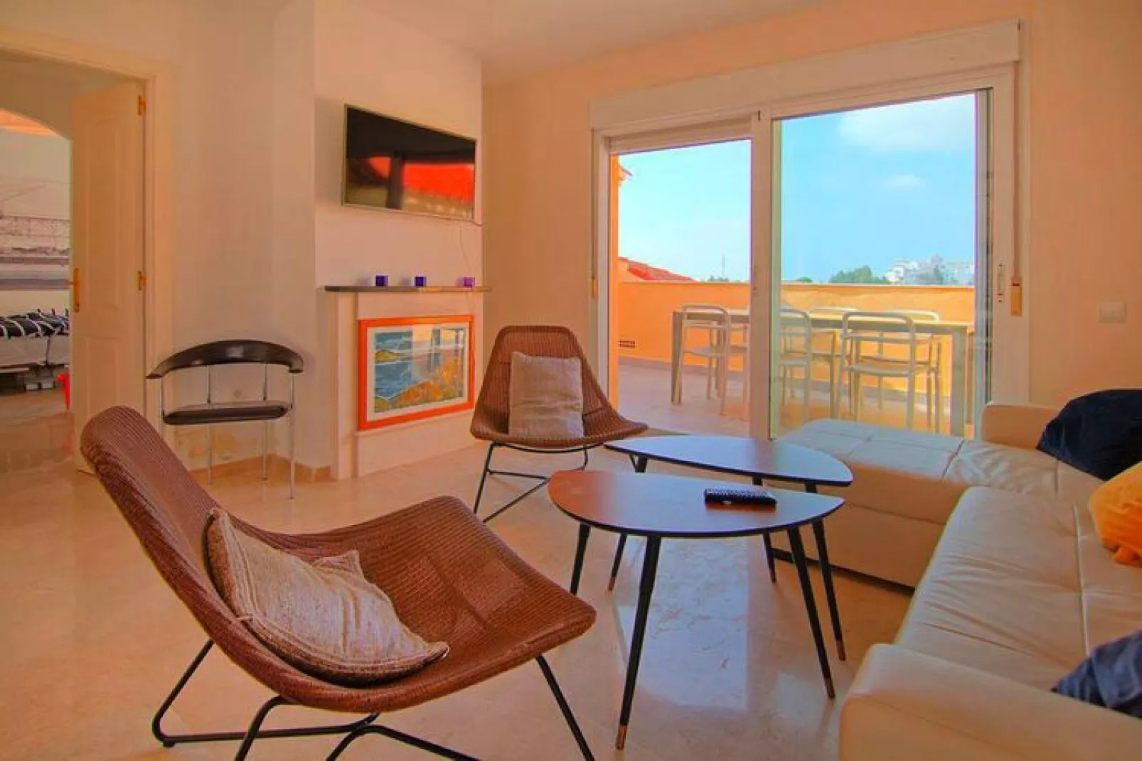 Antes Penthouse Mijas Costa - CT 100-Woonkamer