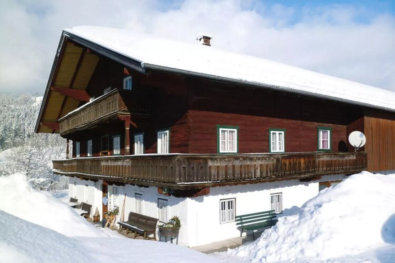 Ferienhaus am Wilden Kaiser-Exterieur winter