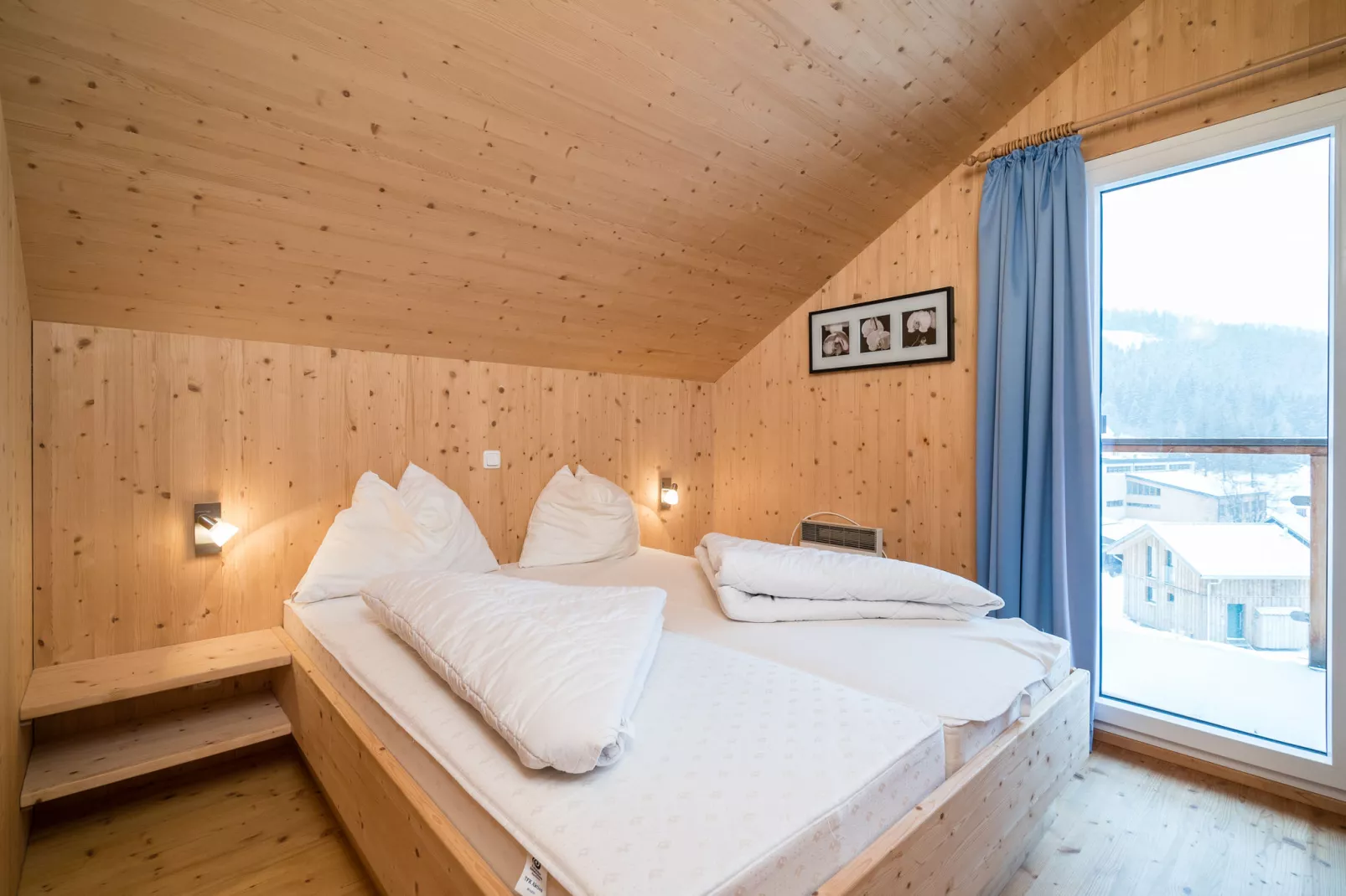 Luxe chalet in Hohentauern met adembenemend uitzicht-Slaapkamer