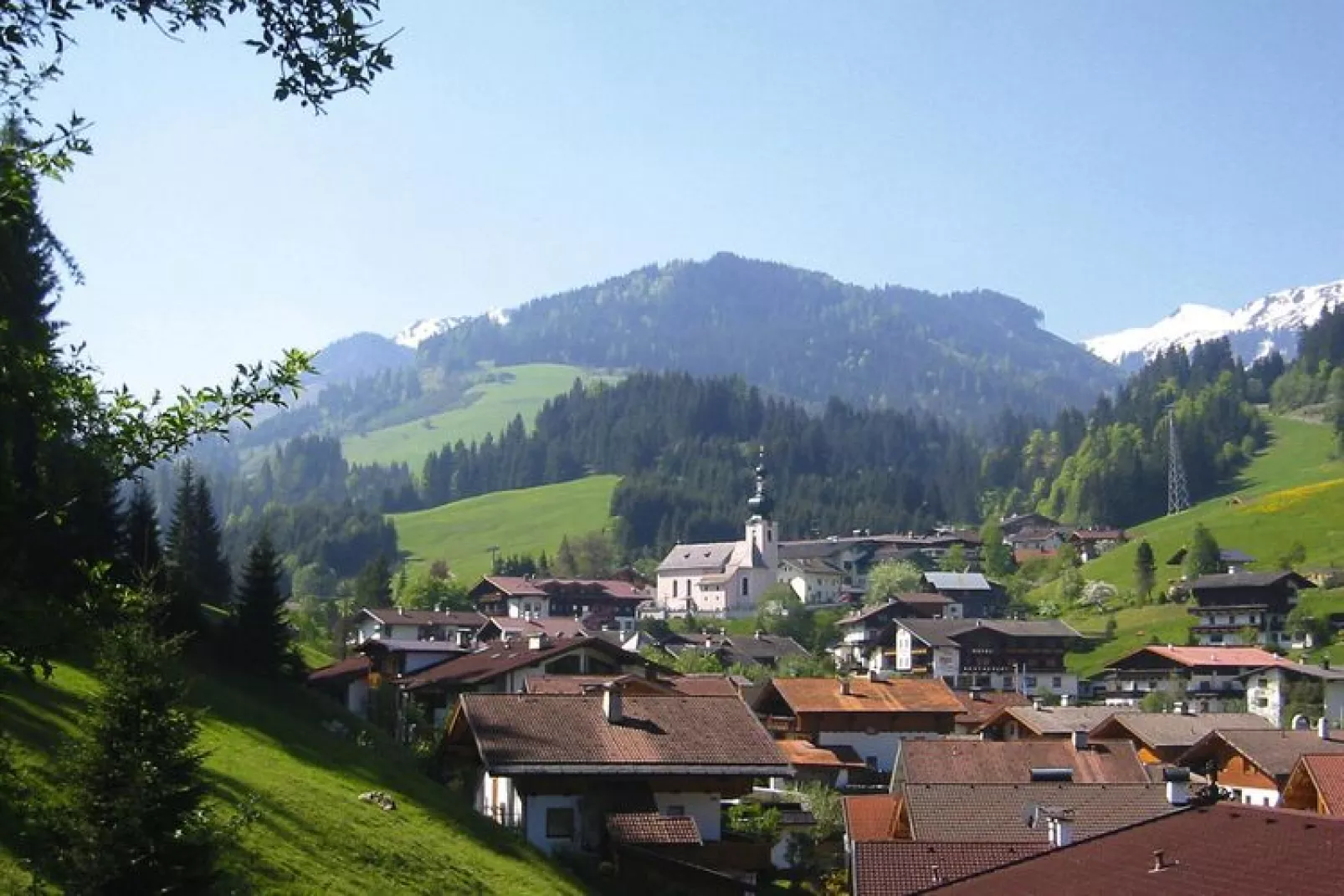 Apartments Schatzberg-Haus-Uitzicht zomer