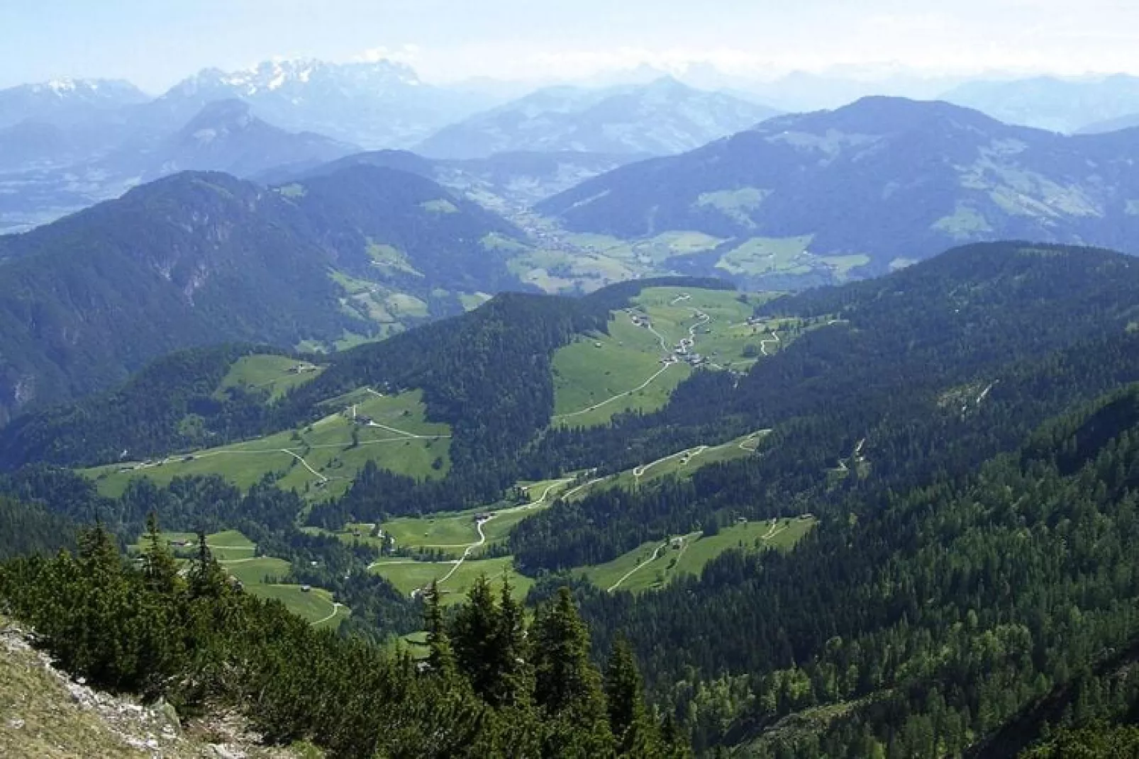 Apartments Schatzberg-Haus, Wildschönau-Auffach-Typ C-Uitzicht zomer