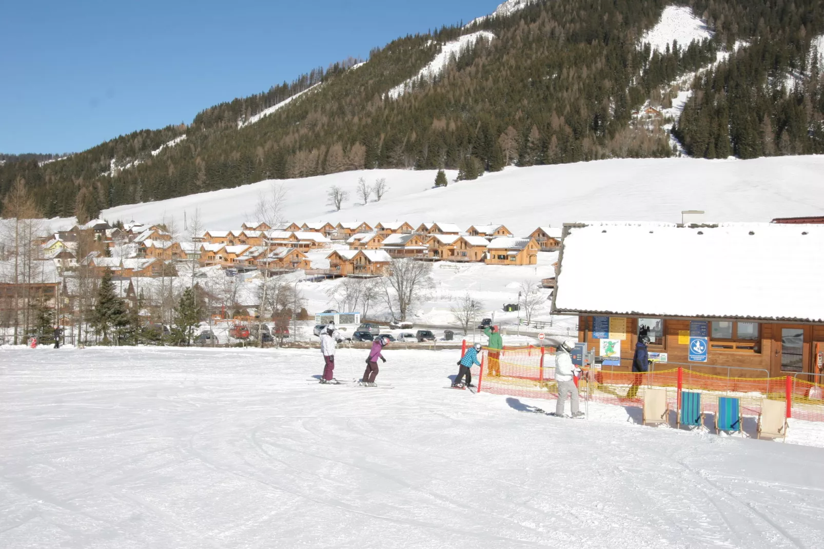 Chalet Hüttenzauber-Gebied winter 1km