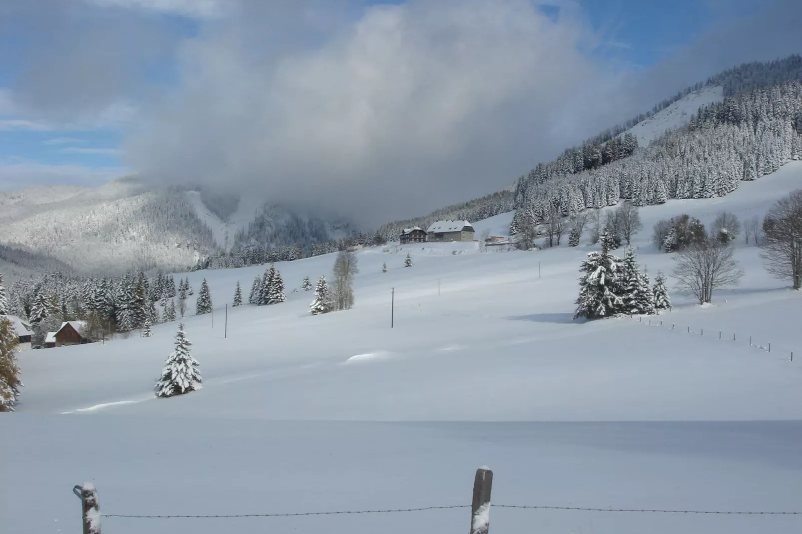 Alpen Chalet Wolkenheim-Gebied winter 1km