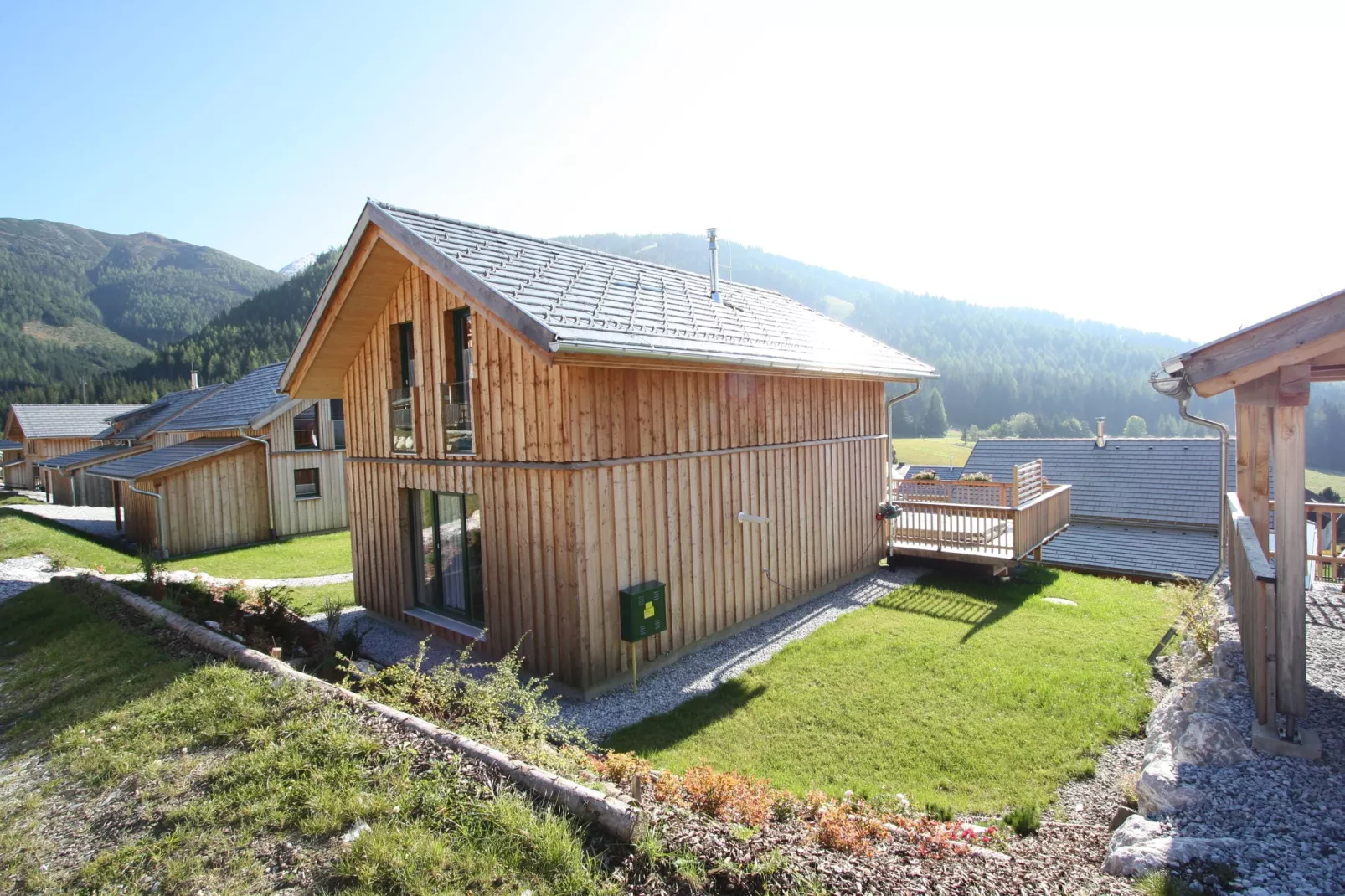 Alpen Chalet Wolkenheim-Buitenkant zomer