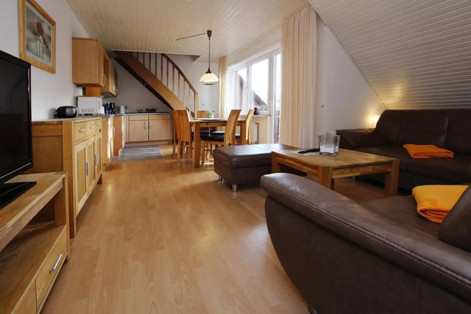 Apartementhaus Katharina Wohnung 5 - Westerland-Woonkamer