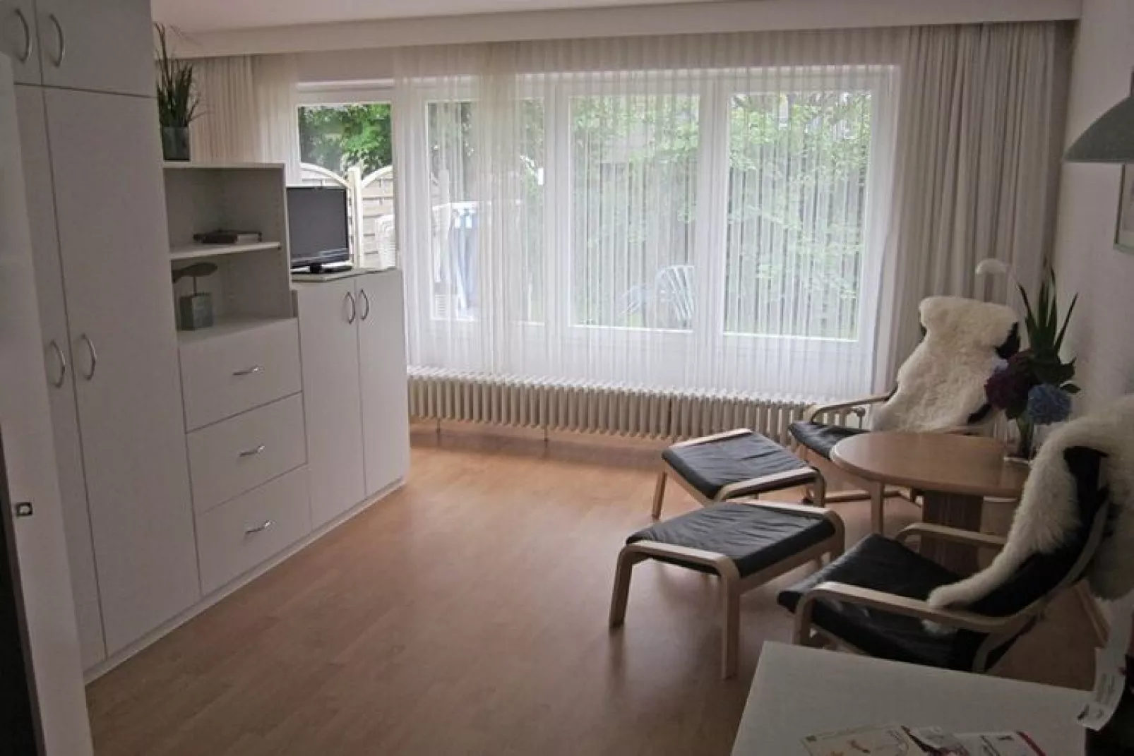 Apartementhaus Ursula Wohnung 7 - Westerland-Woonkamer