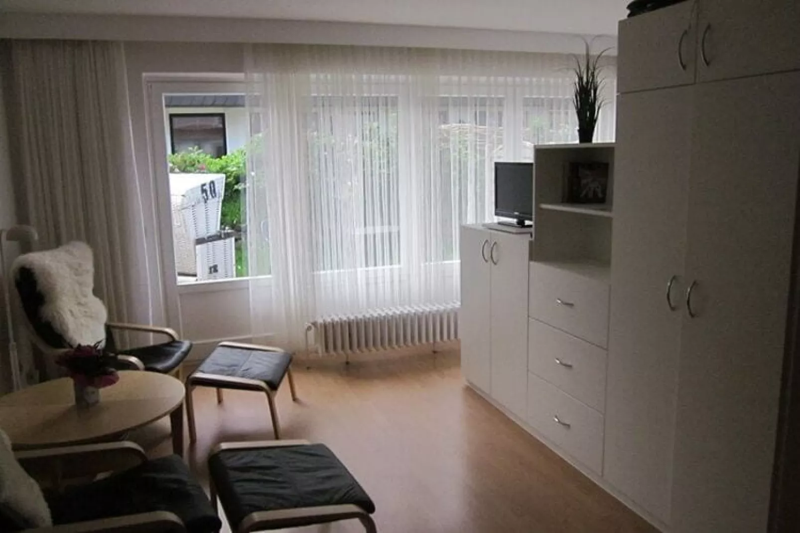 Apartementhaus Ursula Wohnung 14 - Westerland-Woonkamer